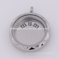 Vente en gros 22mm Silver Letter Mum 316l plaques flottantes en acier inoxydable Pour verrous flottants en verre de 30 mm